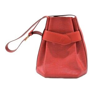 LOUIS VUITTON Sac de Paul Epi Leather Handbag Red Comfortable